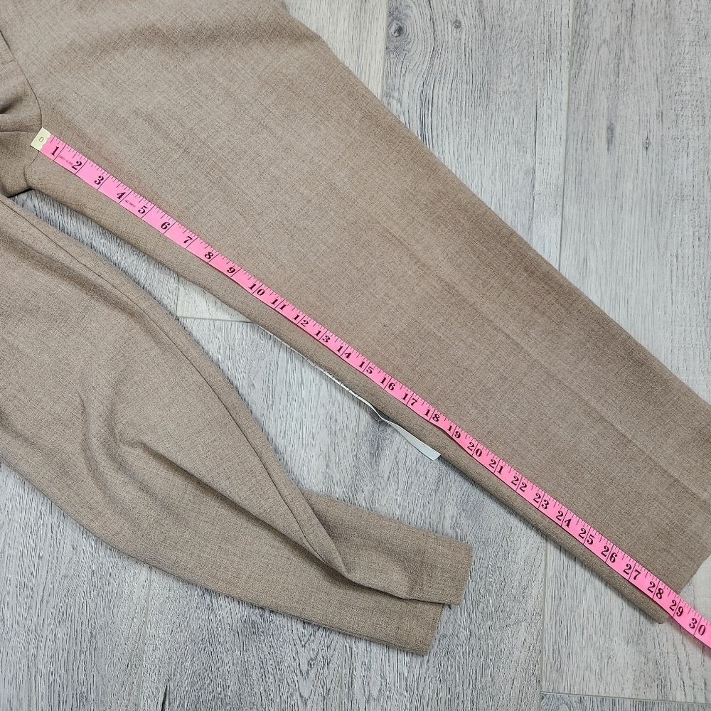 Aritzia Wilfred Ibiza High Rise Pleated Trouser Pants Size 4 In Heather Bisque - Picture 15 of 16